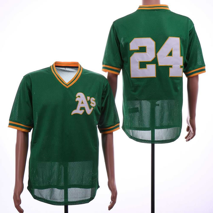 Athletics 24 Rickey Henderson Green Mesh Throwback Jersey Dzhi,We sell and wholesale Athletics 24 Rickey Henderson Green Mesh Throwback Jersey Dzhi on line form chian!